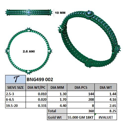 Bracelets jewellery CAD design 8 — CAD Verse