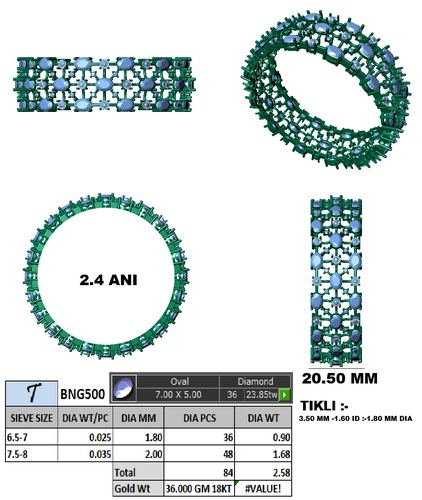 Bracelets jewellery CAD design 9 — CAD Verse
