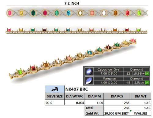 Bracelets jewellery CAD design 30 — CAD Verse