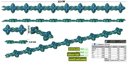 Bracelets jewellery CAD design 41 — CAD Verse
