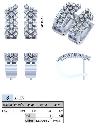 Earrings jewellery CAD design 19 — CAD Verse