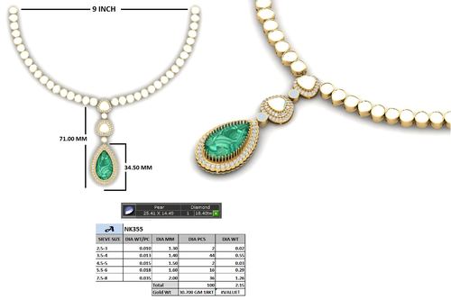 Necklaces jewellery CAD design 4 — CAD Verse