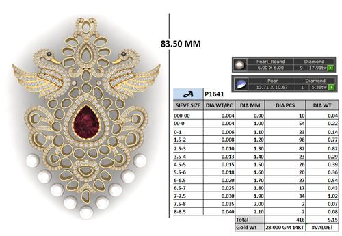 Pendants jewellery CAD design 24 — CAD Verse