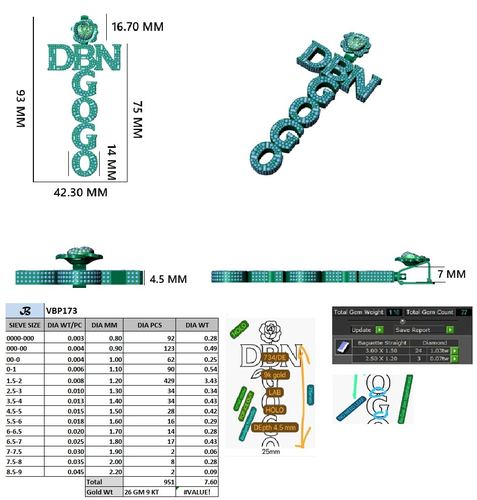Pendants jewellery CAD design 73 — CAD Verse
