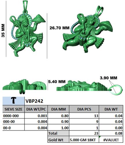 Pendants jewellery CAD design 88 — CAD Verse