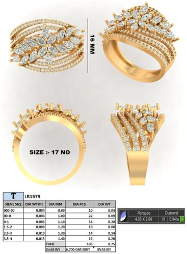 Rings jewellery CAD design 26 — CAD Verse