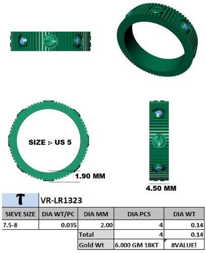 Rings jewellery CAD design 48 — CAD Verse