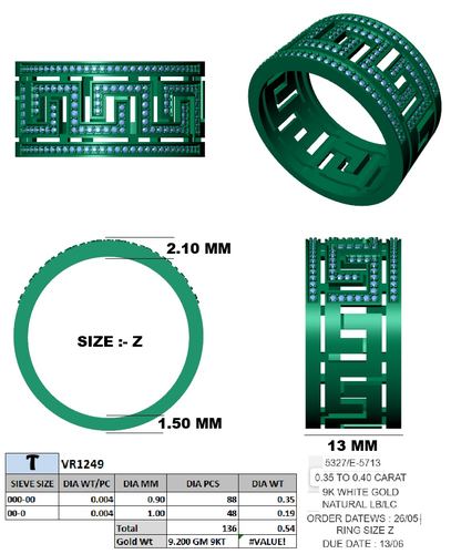 Rings jewellery CAD design 63 — CAD Verse
