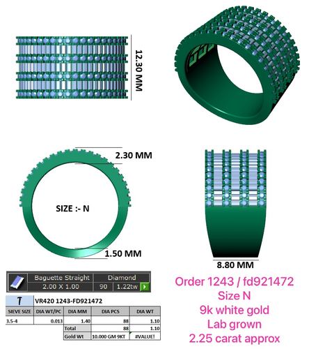Rings jewellery CAD design 66 — CAD Verse