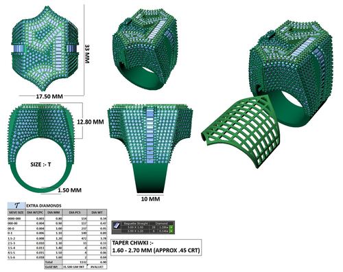 Rings jewellery CAD design 67 — CAD Verse